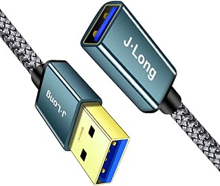 USB 3.0 Extension Cable 5Gbps High Speed Data Transfer USB 3.0 Type A Male to Female Extension Cable,USB Extension Lead Compatible with USB Flash Drive, Hard Drive, Card Reader,Scanner,Keyboard (1m)