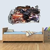 STARWARS UNIVERSE WALL ART - Haben Sie ein Starwars besessen Kind Junge oder MäDChen (oder ein inneres Kind) dann, welche bessere Möglichkeit, das als eine hochwertige Starwars Theme Wall smash Aufkleber anzuzeigen.