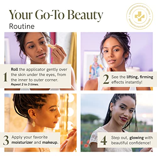 Bee Rx Anti-Aging Eye Lift Roller With Kanuka Honey - Instant Firming Eye Cream For Wrinkles, Fine Line Under Eye Serum #TOP5