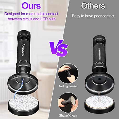 Vansky D08AUV Black Light Uv Flashlights, Ultra Bright 100 Led 395Nm Ultraviolet Blacklight Detector For Dog Cat Pet Urine thumb #8