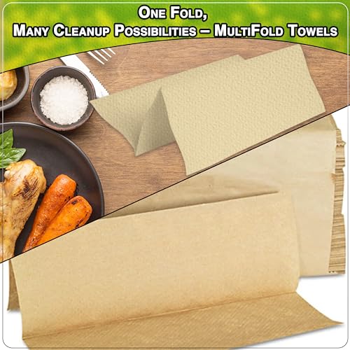 Image of Kraft MultiFold Paper Towels- Pack of 2-250ct. Total 500 Towels