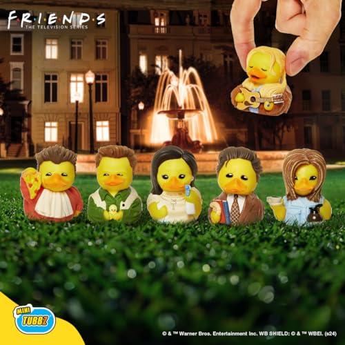 tubbz mini ross geller collectible vinyl rubber duck figure - official friends merchandise - retro comedy movies amp tv