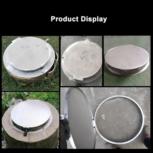 Tapa de alcantarilla de 300 mm con base y cerradura para autopistas y patios 5