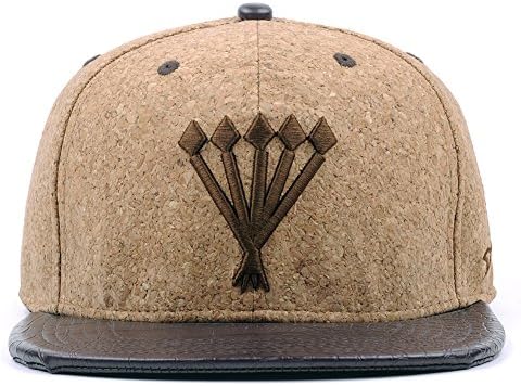 AUNG CROWN Cork Sawdust Snapback Trucker Hats Men Women USA Mesh Flat Bill Baseball Caps