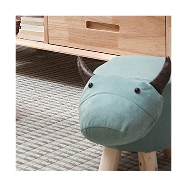 SHTFFW Footstool Rest Seat, Footstool Animal-shaped Footstool, Cushion Footstool, Cushion Seat Rest Seat, Sofa Chair (50 * 23 * 27cm) - Image 4