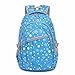 Produktbild Rucksack Schulrucksack Printed Canvas iPad Tablet- PC- Rucksack 14.7 inch Schülerin Blumendruck Rucksack Wandern Urlaubsreisen für Mädchen und Frauen