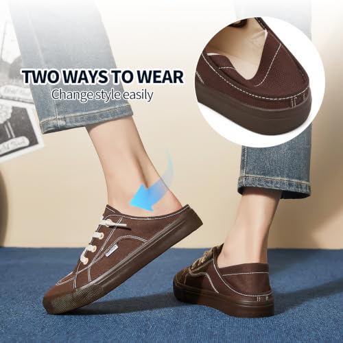 Image of hash bubbie Women's Slip on Canvas Shoes Non Slip Fashion Sneakers Loafers