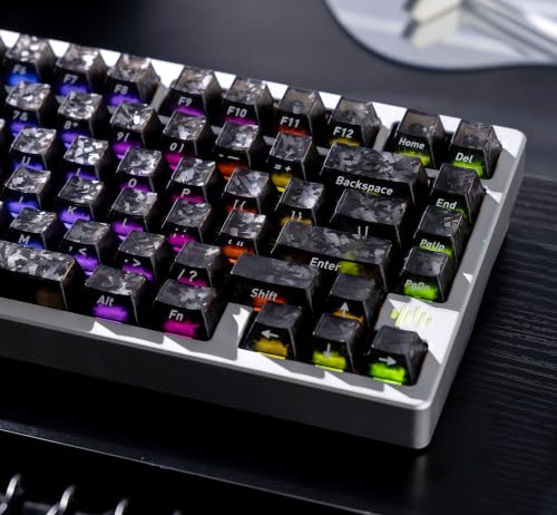 Image of dagaladoo Black Clear keycaps,Translucent keycaps,Shine Throug Key caps