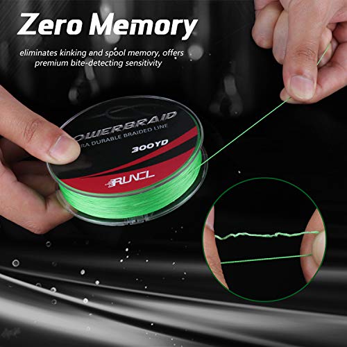 image for RUNCL PowerBraid Fishing Line, Durable Braided Line 8 Strands - Seamle