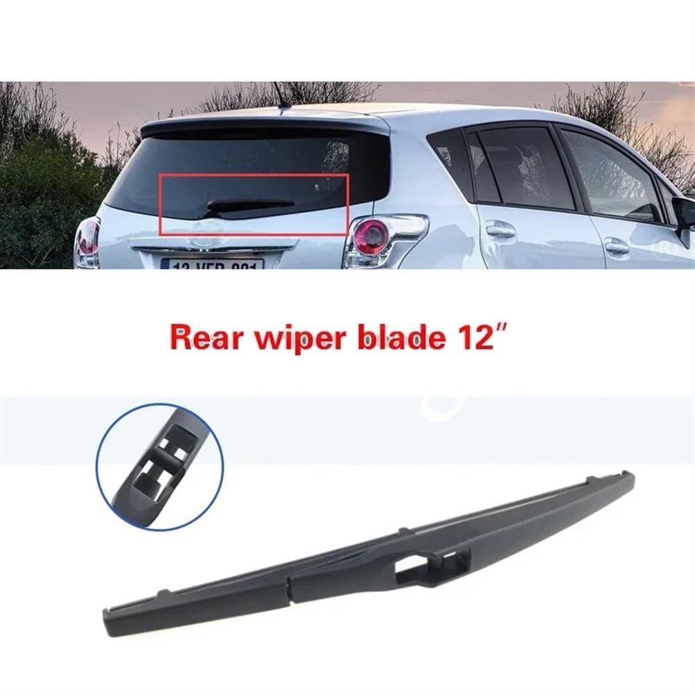 Kit Spazzole Tergicristallo Anteriori e Posteriori 26"+16"+12", Compatible con Toyota Verso (2009-2019), per Parabrezza e Finestrini, Ricambi