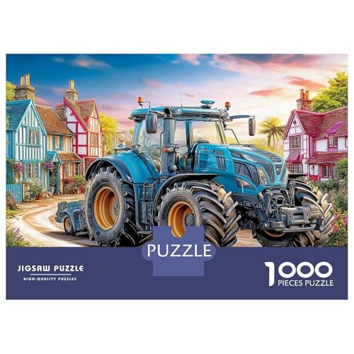 1000 Teile Puzzle Ländliche Dorf Szene Stil Originelles Nikolausgeschenk, Robustes Design 70x50cm/1000pcs