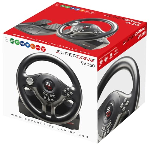 7. Bild von Subsonic Superdrive - Rennlenkrad / Lenkrad Driving Wheel SV250 mit pedalen und Schaltpaddles für Nintendo Switch - PS4 - Xbox One - PC