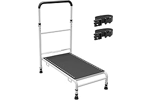 Bed Assist Handle with Step to Bed LED Light