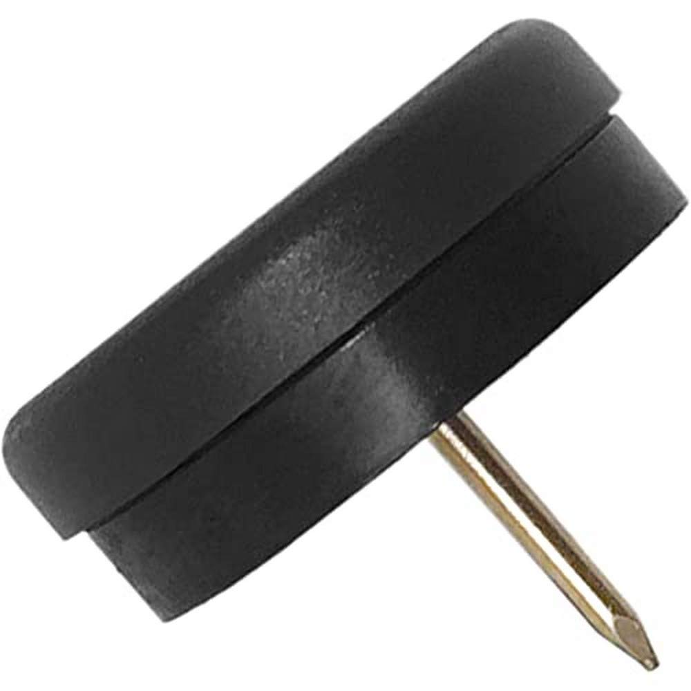 Adsamm PGR-N-BL-30-100 PGR-N-BL-30 100 x Plastic Gliders with Buffer and Nail 1 18 3 cm Black