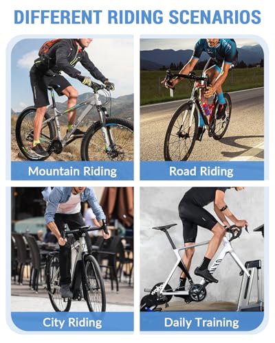Image of Hixingo Cycling Shoes Men Women Road Bike and MTB Shoes with Rubber Sole, Breathable Trainers Non-Slip No-Lock Cycling Shoes Mountain Bike Shoes 36-47 EU