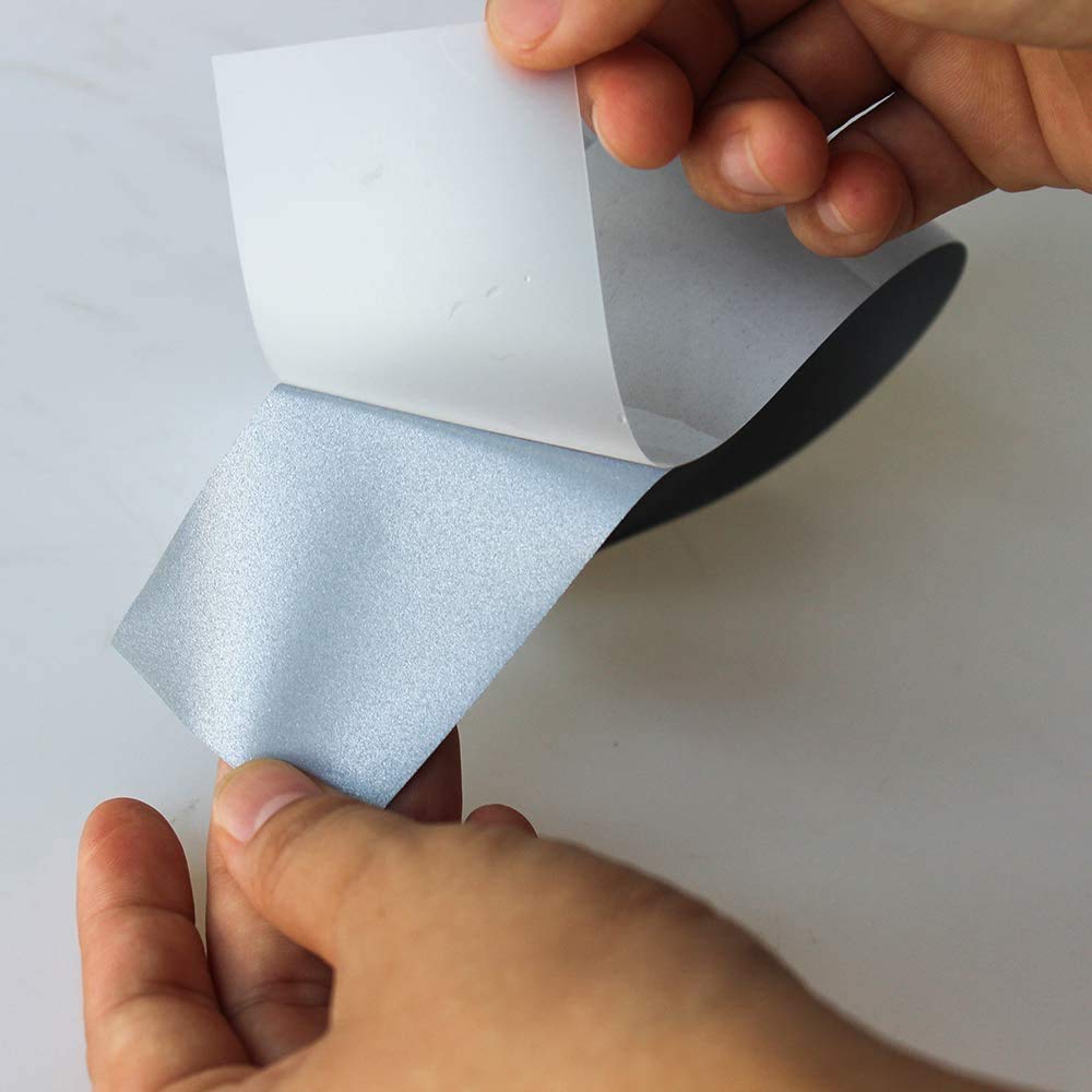 Nastro Riflettente Termoadesivo Argento - Alta Visibilità Per Abbigliamento - Foto 4