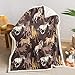 AILONEN Horse Throw Blanket for Couch Bed, Horse Blanket Gifts for Teenage Girls Kids,Super Soft Animal Print Flannel Fleece Blanket,Reversible Sherpa Fleece Bedding (Queen, 70 x 55 Inches)
