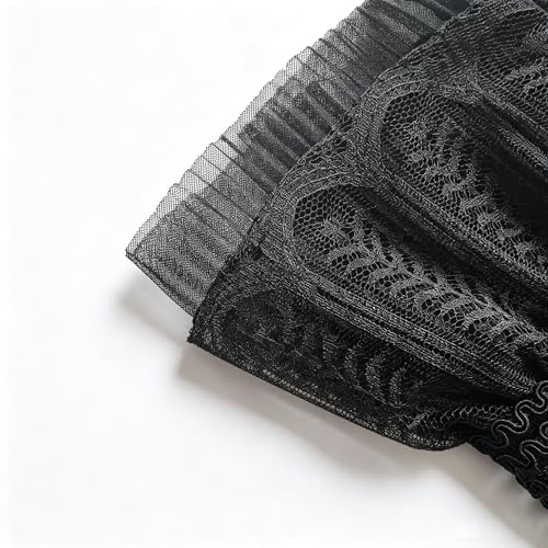 Image of Women's Detachable Wrist Cuffs Lace Fake Sleeves, False Hand Sleeves Decorative Cuffs for Sweater Blouse Coat Jacket