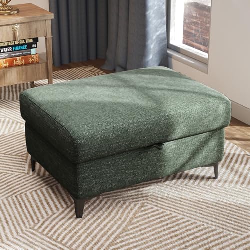Image of Upvilla 35 inch Large Storage Ottoman Deep Seat Sofa for Living Room (Green)
