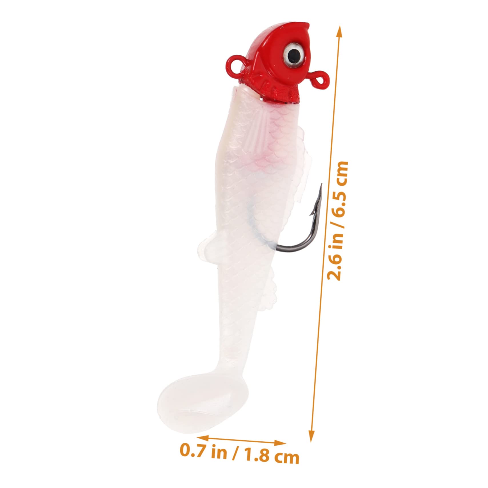 YARNOW Pièces swimbaits pour la pêche Bar Fisherman hameçon Truite Silure appât leurre de pêche à l'achigan leurres de leurre de Souple Basse Suite Outil Bar rayé Métal