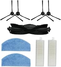 Robô varrendo esfregão almofadas escovas laterais peças de substituição filtro varrendo robô substituição escova rolo escova para Tikom G8000Pro Robot Vacuum acessórios