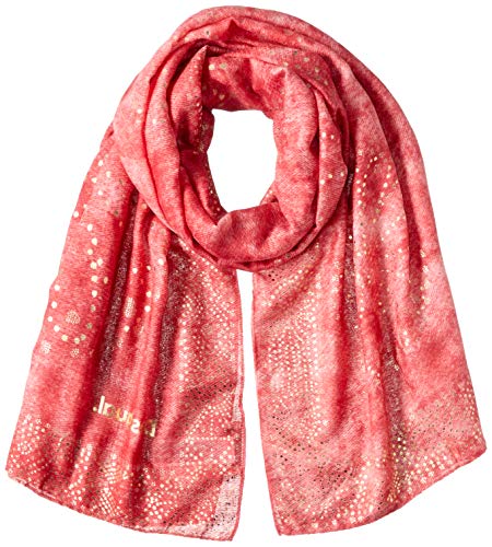 Desigual Women's Rectangle Foulard, Red ocre, U