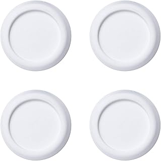 sossai® - amortisseur de vibrations pour lave-linge"Pulsar" | Patins anti vibration | 4 pièces | Couleur: blanc | Anti-vibration | antidérapant