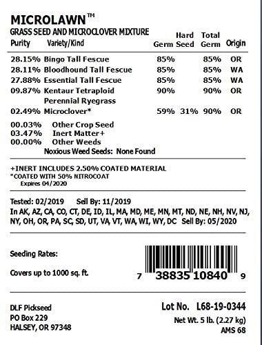 X-Seed 440AS0135UCT-5 MicroLawn Grass & Micro-Clover Mixture, 5, White (Тwo Рack) - Thumbnail 2