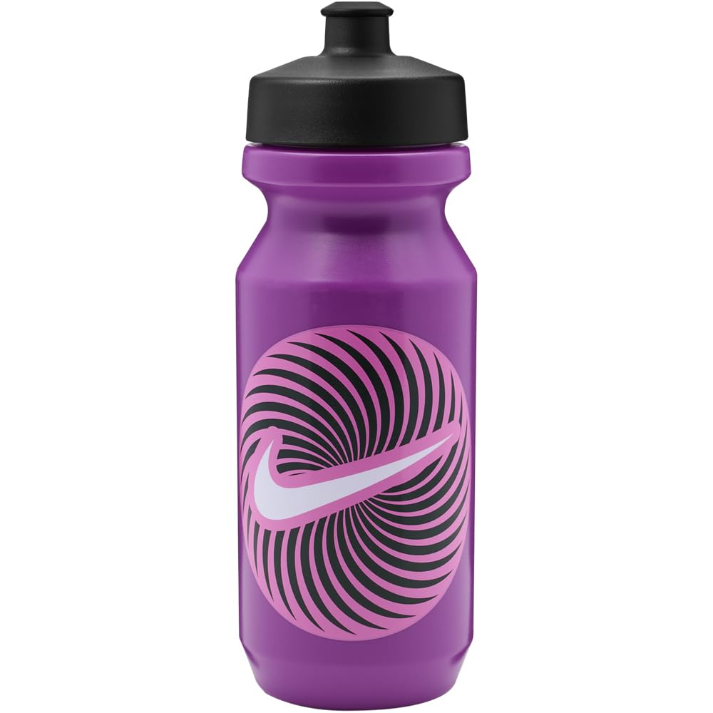 Nike Big Mouth Sports Bottle 2 Graphic 22oz Purple Black Playful Pink