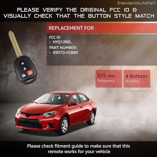 Clé bloquée sur Corolla Canada ? Résolvez le problème avec le boîtier HYQ12BEL - 5