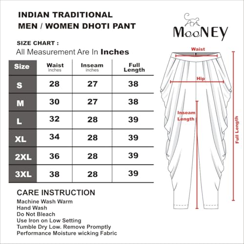 Image of Mooney Men and Women White Dhoti Pant