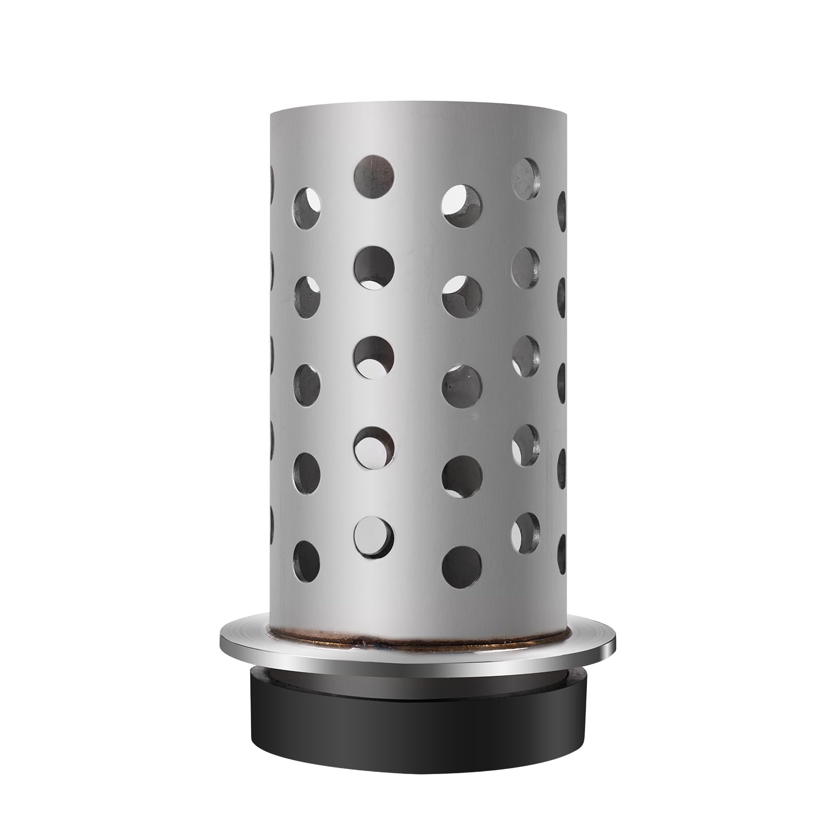 - DZQ Perforated Casting Flask Vacuum Casting Stainless Steel Wall Flanged with Rubber Sprue Base(3.5" x 7")