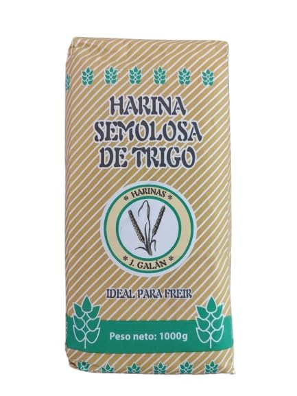 Harina Especial fritura, Semolosa de Trigo J. Galan, Ideal para Freír, 1000g, Textura Crujiente y Dorada