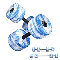 HAPBEAR 3-in-1 Wasserhanteln mit Verbindungsstange – 2er-Set Aqua Hanteln & Wassergymnastik Zubehör – Aquafitness Geräte für Reha, Schwimmtraining & Wassersport