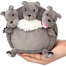 Squishable - Snugglemi Snackers Cerberus - Spooky Collection - 6 in - Soft Toy Collectible Stuffed Animal - Beans