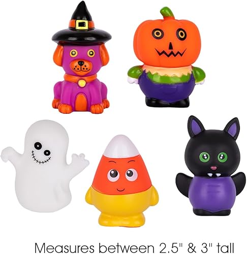 Miniatura 3 de ArtCreativity Varios personajes de goma de Halloween para niños, paquete de 10, suministros de dulce o truco, rellenos de bolsas de regalos,