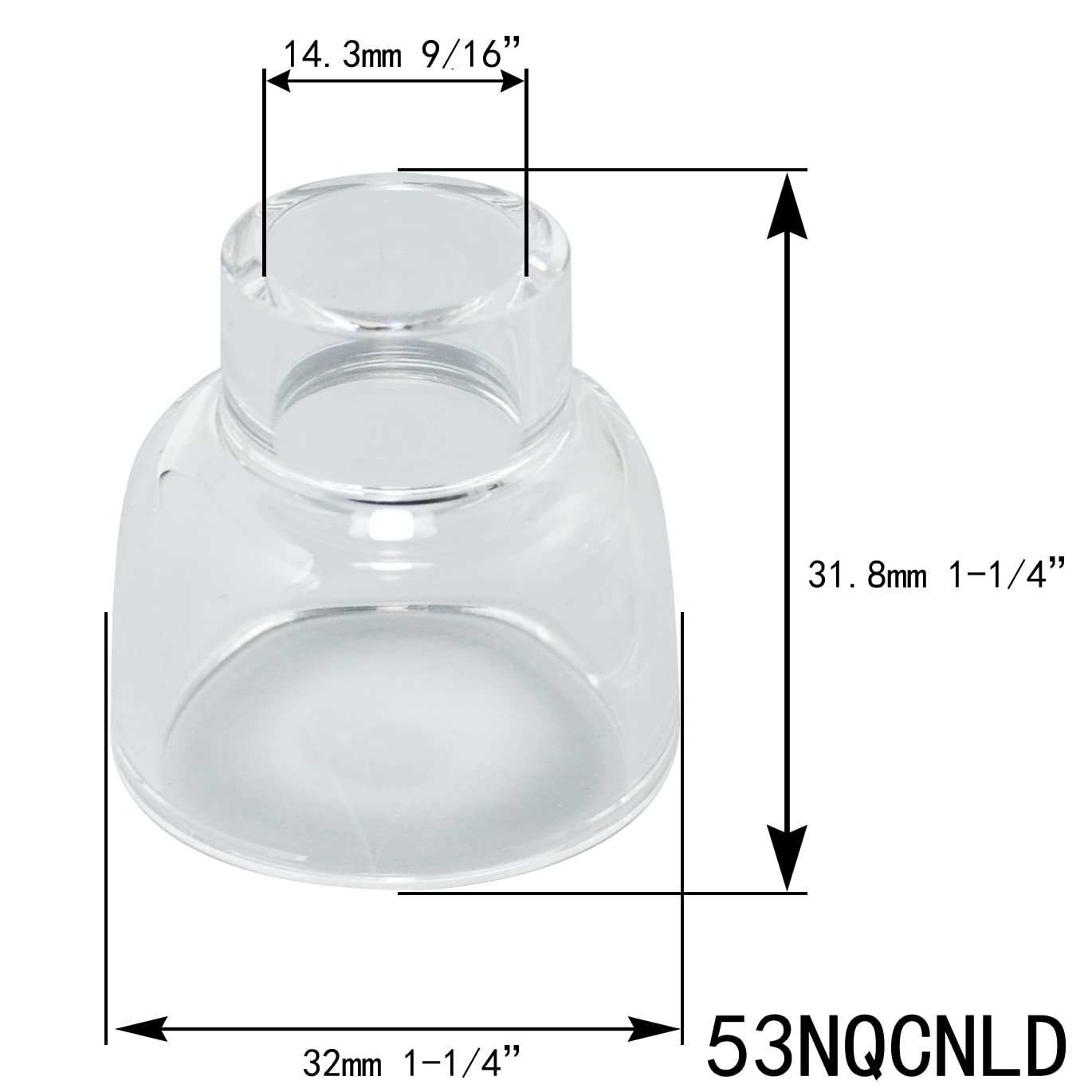 RIVERWELD Lot De 4 Buses En Quartz Transparent #8 53N61S En
