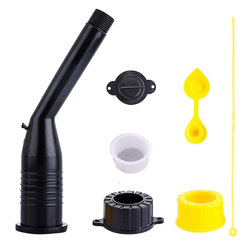 Kit de Bico para Galão de Combustível Nother com Ângulo, Filtro e Tampa de Respiro para Recipientes Plásticos Antigos