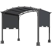 85 x 208 Universal Pergola Replacement Cover for Doubleton Steel Pergola L-PG080PST, Waterproof Sunshade Canopy Top for Patio Gazebo, Deck, Porch, Yard, Outdoor Cover Only Grey