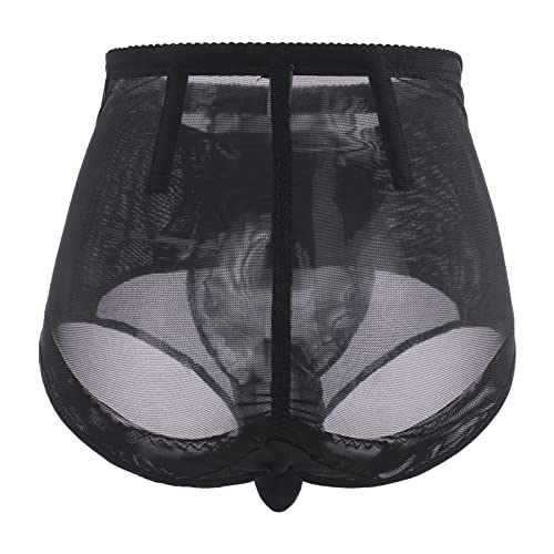 ABAFIP Men's Tummy Control Shapewear Underwear High Waist Body Shaper Slimmming Girdle Waist Trainer Lace Briefs4