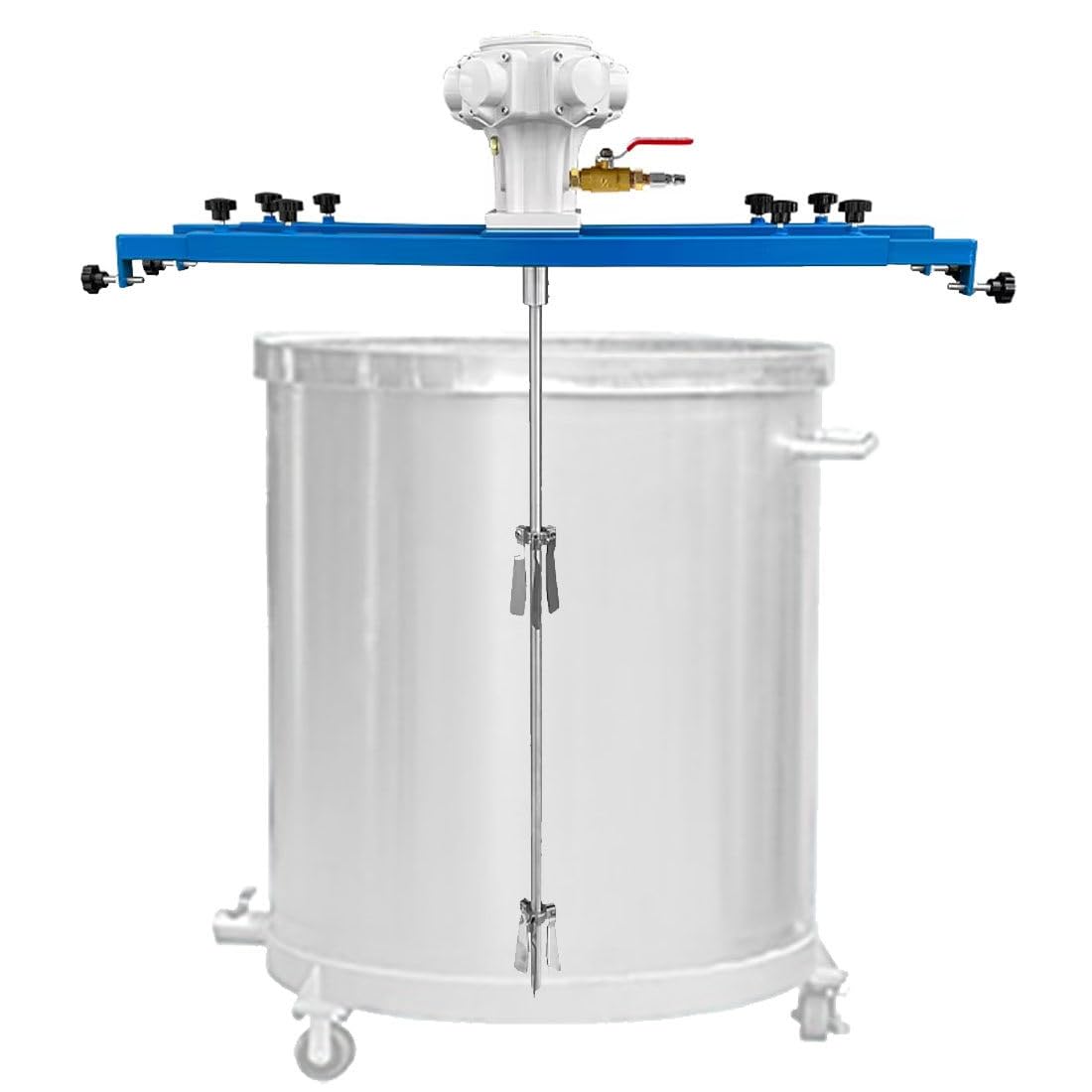 YNBSHGAA Airlift IBC Pneumatic Agitator, Versatile 1000L Tote Mixer with 880mm Stirring Rod & Telescopic Hanger, Efficient Liquid Mixing & Dispersion,A-01