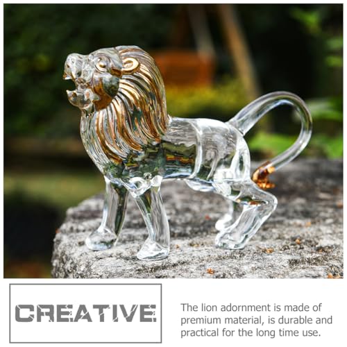 Figurine de lionceau en cristal incassable pour décor de maison