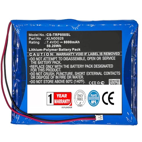 XSPLENDOR XSP Replacement Battery for SPS851 Modular Receiver, SPS852 Modular Receiver, SPS855 Modular Receiver, SPS850 Modular Receiver PN KLN00928