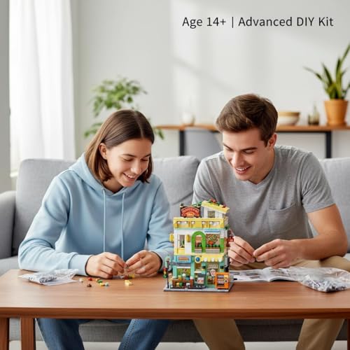 Image of SKY LINE OCEAN Supermarket Street Scene Building Block Set (745+ PCS) - Mini Mall City Model DIY Kit for Adults & Teens 14+, Creative Construction Toy | 5 Year Structural Warranty