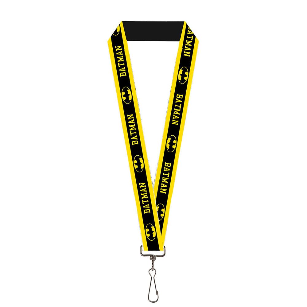 Batman DC Comics Superhero Name & Shield Lanyard