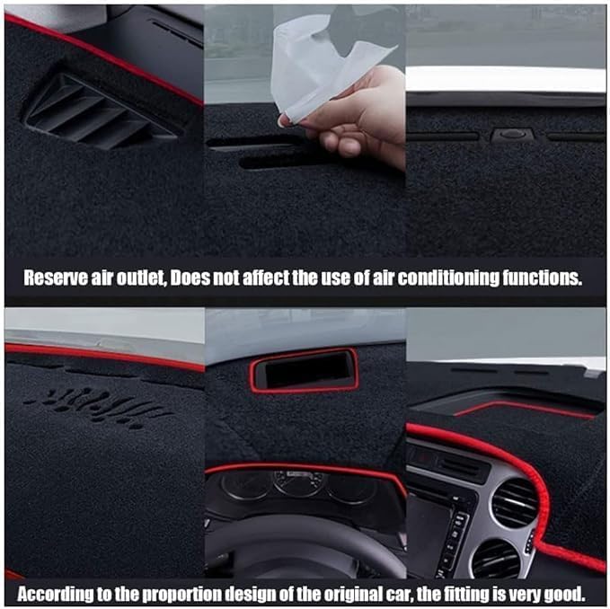 Auto Cruscotto Copertura per VW Golf Jetta Mk2 GTI, Antiscivolo, protezione solare, Decorazione coperta Accessori resistente Dash Zerbino