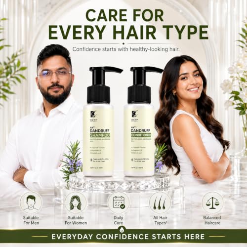 Image of Anti-Dandruff Shampoo & Conditioner Combo 100 ml, Advanced Scalp Care, Fights Dandruff, Soothes Itchy Scalp & Strengthens Hair Upto 98% Dandruff Helps With Itching For All Hair Type, Unisex