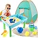 likeitwell Kleinkind Strand Spielzeug Set Kinderspielhaus Spielzeughaus und faltbares Zelt Set Baby Play Set Pretty Good