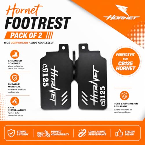 Image of Bike Foot Rest for Honda Hornet CB 125 Right Left Side Model's Heavy Metal