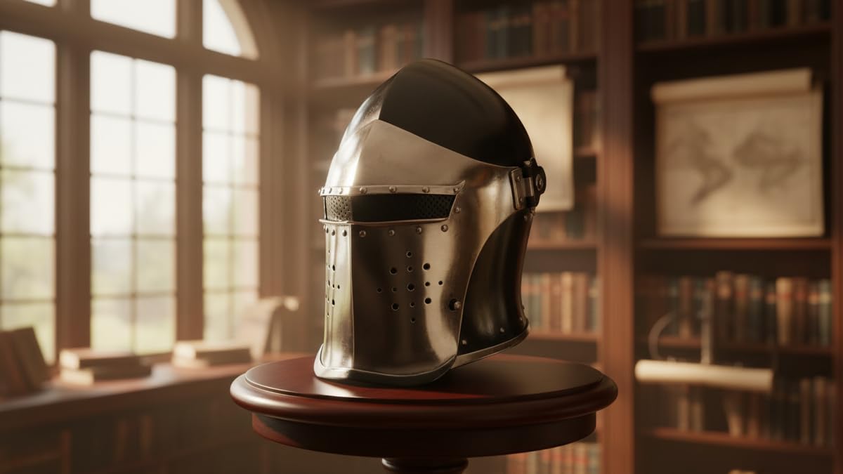 中世のヘルメット グレイ ワーム ゲーム オブ スローンズ ナイト レプリカ Amazon | Viking Visored Barbuta バトルナイトヘルメット ブラック
